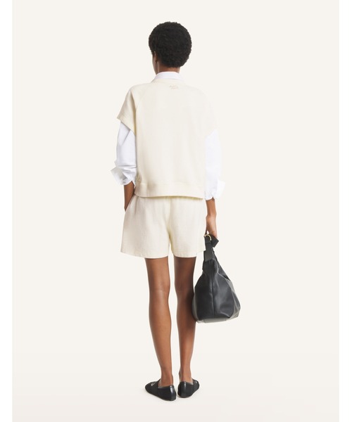Maison Kitsune(メゾンキツネ)の「TEXTURED TEE-SHIRT(Tシャツ/カットソー・レディース・アイボリー/ネイビー・M/S/XS/L)」の6枚目の写真