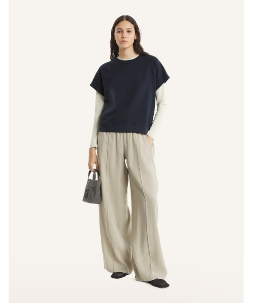 Maison Kitsune(メゾンキツネ)の「TEXTURED TEE-SHIRT(Tシャツ/カットソー・レディース・アイボリー/ネイビー・M/S/XS/L)」の11枚目の写真