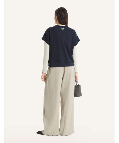 Maison Kitsune(メゾンキツネ)の「TEXTURED TEE-SHIRT(Tシャツ/カットソー・レディース・アイボリー/ネイビー・M/S/XS/L)」の12枚目の写真