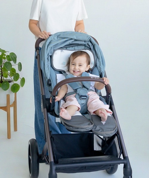 MKD.ZAKKA（エムケーディーザッカ）の「[ICE ME Air ＋] 送風ファン付き ベビーカーシート（ベビーカー/ベビーカー用品・レディース・ブラウン/ブラック/ネイビー・FREE）」の4枚目の写真