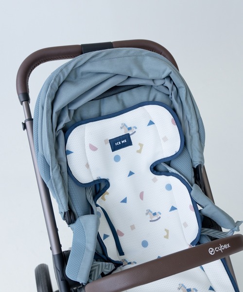 MKD.ZAKKA（エムケーディーザッカ）の「[ICE ME Air ＋] 送風ファン付き ベビーカーシート（ベビーカー/ベビーカー用品・レディース・ブラウン/ブラック/ネイビー・FREE）」の6枚目の写真