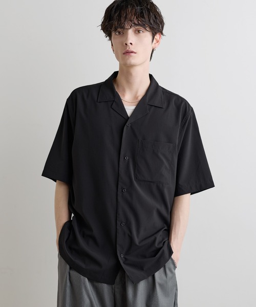 ASTRONOMY(アストロノミー)の「Buyer's Select/ポリエステル半袖オーバーシャツ(シャツ/ブラウス・メンズ・ブラック/ブルー/チャコール/ホワイト・L/M/XL)」の11枚目の写真