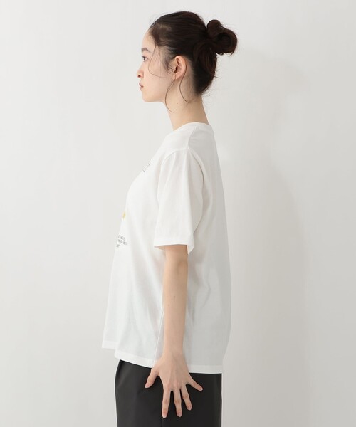 Afternoon Tea(アフタヌーンティー)の「フラワープリントTシャツ/ミモザ(Tシャツ/カットソー・レディース・ネイビー/オフホワイト・MEDIUM)」の8枚目の写真