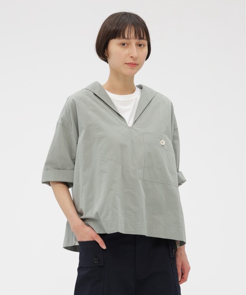 MHL. SANDED COTTON LINEN【2023SS】 シャツブラウス SANDED COTTON LINEN（シャツ/ブラウス）｜MHL.（エムエイチエル）の
