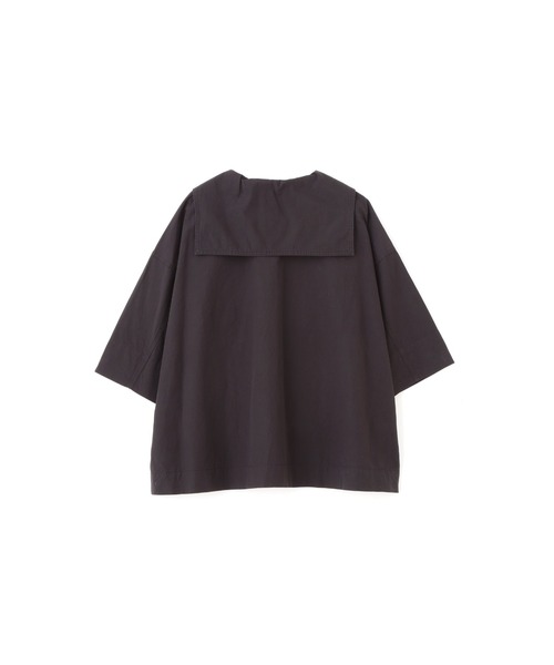 MHL.（エムエイチエル）の「SANDED COTTON LINEN（シャツ/ブラウス・レディース・スモークグレー/ブラック・2/1）」の5枚目の写真