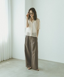GLOBAL WORK（グローバルワーク）の「ノンストレスリッチワイドパンツ/632962（その他パンツ）」
