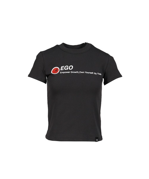YUNSE（ユンセ）の「EGO GRAPHIC T-SHIRT（Tシャツ/カットソー・レディース・チャコールグレー/ブルー・OS）」の2枚目の写真