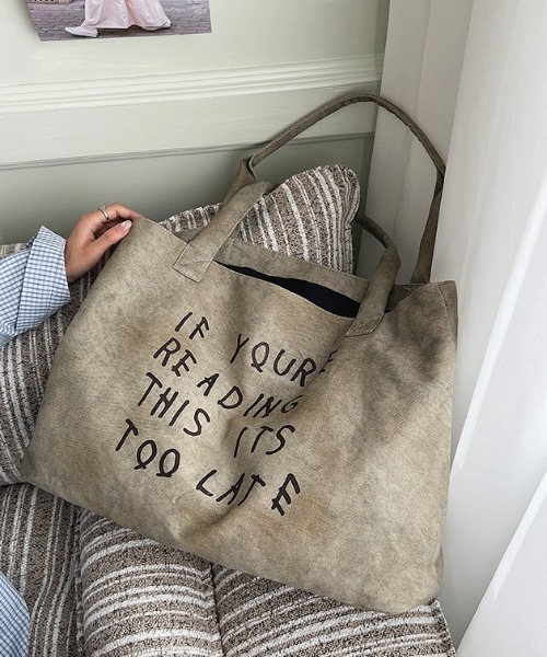 Vipoa(ヴィポア)の「Logo print tote bag(トートバッグ・レディース・グレー/カモフラージュ・FREE)」の16枚目の写真