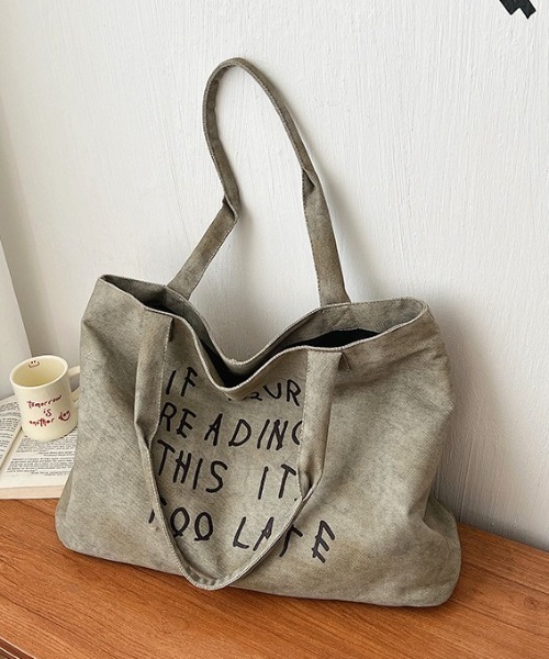 Vipoa(ヴィポア)の「Logo print tote bag(トートバッグ・レディース・グレー/カモフラージュ・FREE)」の17枚目の写真