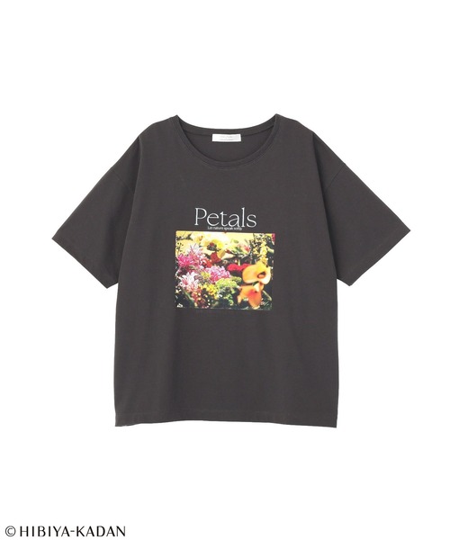 Green Parks(グリーンパークス)の「日比谷花壇コラボカラーTEE(Tシャツ/カットソー・レディース・オフホワイト/チャコールグレー・FREE)」の17枚目の写真