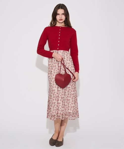 DEICY(デイシー)の「ヴィンテージローズシフォンワンピース(ワンピース・レディース・レッド/ピンク・1/0)」の21枚目の写真