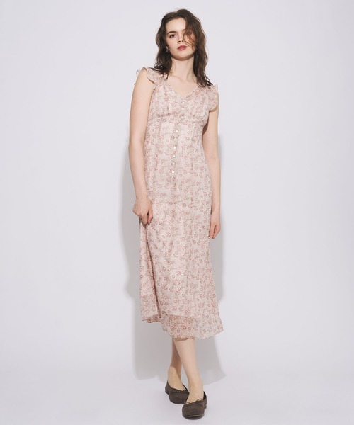 DEICY(デイシー)の「ヴィンテージローズシフォンワンピース(ワンピース・レディース・レッド/ピンク・1/0)」の14枚目の写真