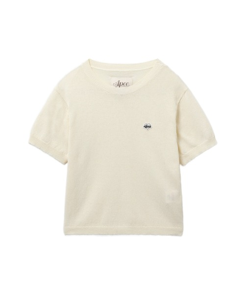 A BATHING APE（アベイシングエイプ）の「REGULAR SWEATER（ニット/セーター・レディース・アイボリー/ネイビー・X-SMALL/SMALL）」の2枚目の写真
