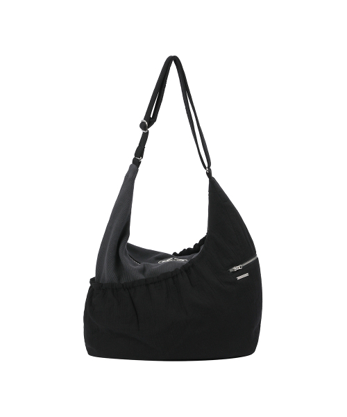 Miseki SEOUL(ミセキソウル)の「Ribbed layered cross bag BLACK(メッセンジャーバッグ・レディース・その他・OS)」の1枚目の写真