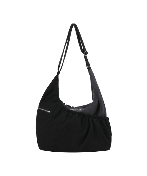Miseki SEOUL(ミセキソウル)の「Ribbed layered cross bag BLACK(メッセンジャーバッグ・レディース・その他・OS)」の3枚目の写真