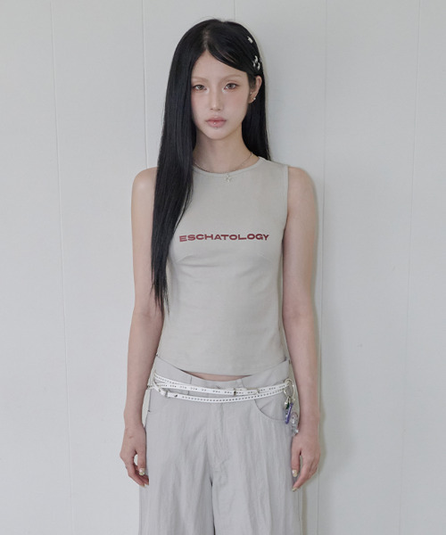 41PRAY(サイルプレイ)の「Dart Sleeveless / Beige(Tシャツ/カットソー・レディース・Beige・OS)」の1枚目の写真