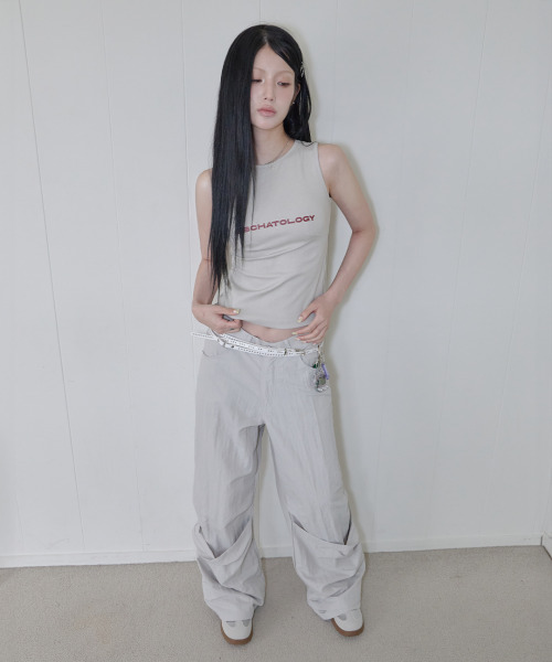 41PRAY(サイルプレイ)の「Dart Sleeveless / Beige(Tシャツ/カットソー・レディース・Beige・OS)」の4枚目の写真