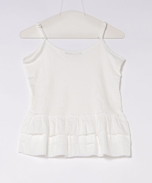 Ritzy(リッツィー)の「ティアードフリルキャミソール(Tシャツ/カットソー・レディース・ホワイト・S/M/L)」の12枚目の写真