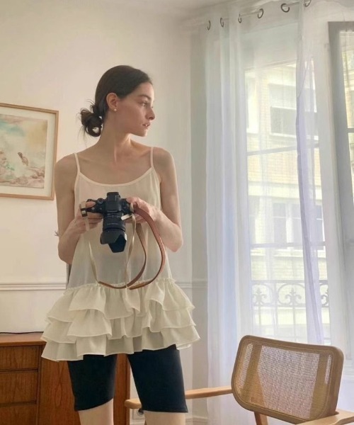 Ritzy(リッツィー)の「ティアードフリルキャミソール(Tシャツ/カットソー・レディース・ホワイト・S/M/L)」の21枚目の写真