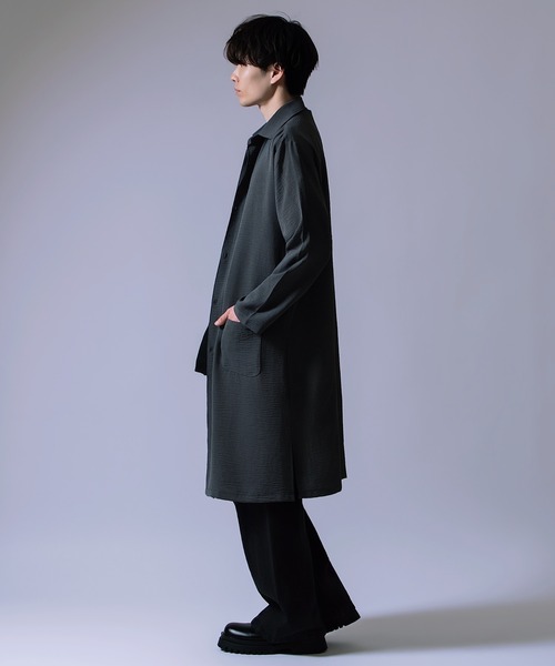 Crownor(クラウノアー)の「ロング丈 ルーズ シャツ(シャツ/ブラウス・メンズ・ブルーグレー/ベージュ/チャコール・LARGE/MEDIUM/SMALL)」の13枚目の写真