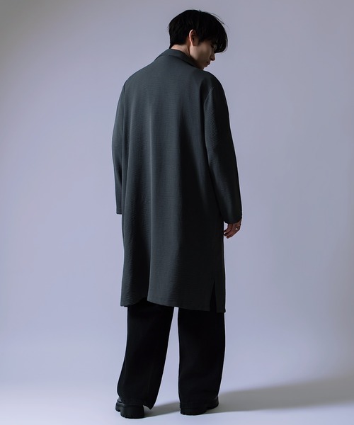 Crownor(クラウノアー)の「ロング丈 ルーズ シャツ(シャツ/ブラウス・メンズ・ブルーグレー/ベージュ/チャコール・LARGE/MEDIUM/SMALL)」の14枚目の写真