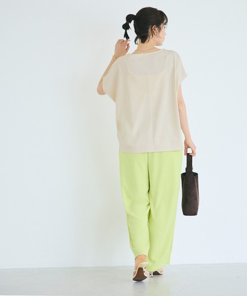 coca(coca)(コカ)の「COTTON from the U.S. ドルマンVネックTシャツ(Tシャツ/カットソー・レディース・ブルー/ブラック/アイボリー・L/M/S)」の20枚目の写真