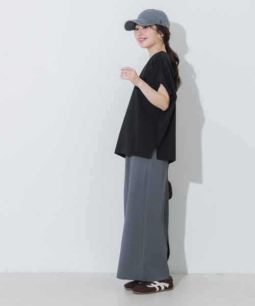 coca(coca)(コカ)の「COTTON from the U.S. ドルマンVネックTシャツ(Tシャツ/カットソー・レディース・ブルー/ブラック/アイボリー・L/M/S)」の9枚目の写真