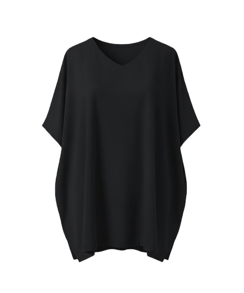 coca(coca)(コカ)の「COTTON from the U.S. ドルマンVネックTシャツ(Tシャツ/カットソー・レディース・ブルー/ブラック/アイボリー・L/M/S)」の16枚目の写真