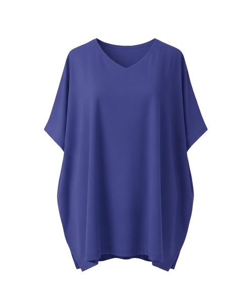 coca(coca)(コカ)の「COTTON from the U.S. ドルマンVネックTシャツ(Tシャツ/カットソー・レディース・ブルー/ブラック/アイボリー・L/M/S)」の17枚目の写真