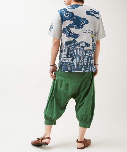 チャイハネ(チャイハネ)の「【チャイハネ】Amina×洋輔 マチナミMEN'Sトップス(その他トップス・メンズ・グレー/マスタード・FREE)」の6枚目の写真