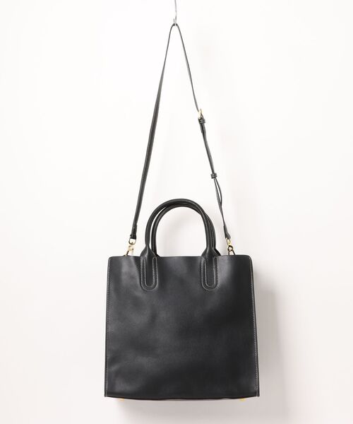 NiiNa(ニーナ)の「【 NiiNa / ニーナ 】【高品質牛革】2wayスクエアハンドトートバッグ(トートバッグ・レディース・ブラック・FREE)」の9枚目の写真