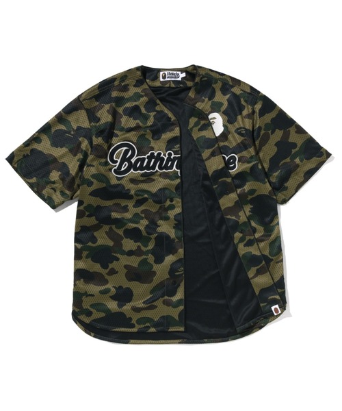 A BATHING APE(アベイシングエイプ)の「1ST CAMO BASEBALL SHIRT(シャツ/ブラウス・メンズ・グリーン/イエロー・SMALL/MEDIUM/X-LARGE/LARGE/XX-LARGE)」の8枚目の写真