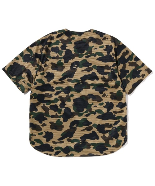 A BATHING APE(アベイシングエイプ)の「1ST CAMO BASEBALL SHIRT(シャツ/ブラウス・メンズ・グリーン/イエロー・SMALL/MEDIUM/X-LARGE/LARGE/XX-LARGE)」の5枚目の写真