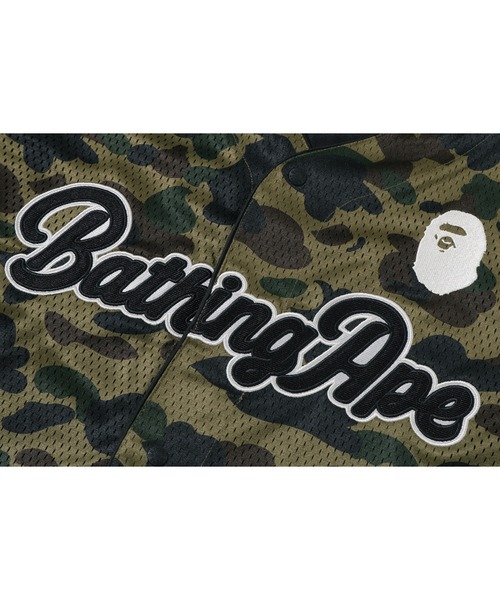 A BATHING APE(アベイシングエイプ)の「1ST CAMO BASEBALL SHIRT(シャツ/ブラウス・メンズ・グリーン/イエロー・SMALL/MEDIUM/X-LARGE/LARGE/XX-LARGE)」の6枚目の写真