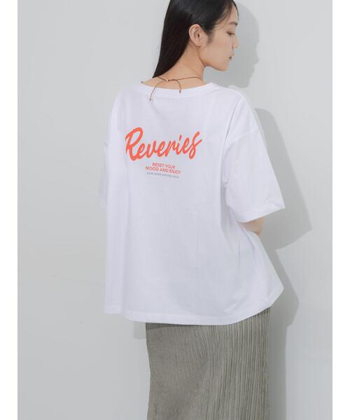 Te chichi(テチチ)の「胸刺繍&バックプリントBIGTシャツ(Tシャツ/カットソー・レディース・オフホワイト/ブラウン/グレー/チャコールグレー・F)」の11枚目の写真