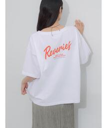 胸刺繍&バックプリントBIGTシャツ