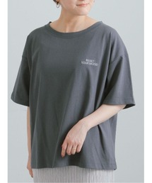 胸刺繍&バックプリントBIGTシャツ