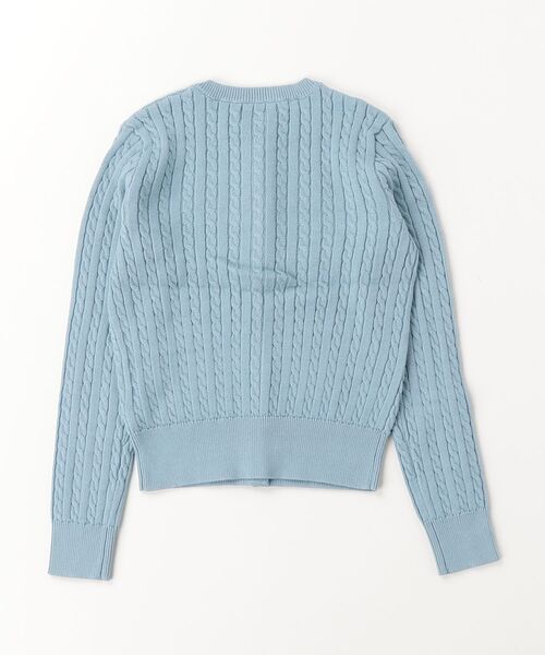POLO RALPH LAUREN CHILDRENSWEAR(ポロ ラルフ ローレン チルドレンズウェア)の「Polo ベア ミニケーブル コットン カーディガン(カーディガン/ボレロ・キッズ・ブルー系5・L/M/S/XL)」の2枚目の写真