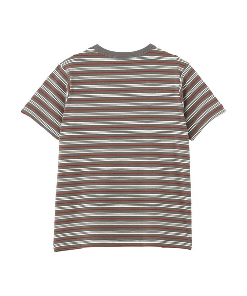 Green Parks(グリーンパークス)の「■WITH KURUMI.N ボーダーTEE(Tシャツ/カットソー・レディース・ブラウン/グレー・FREE)」の6枚目の写真