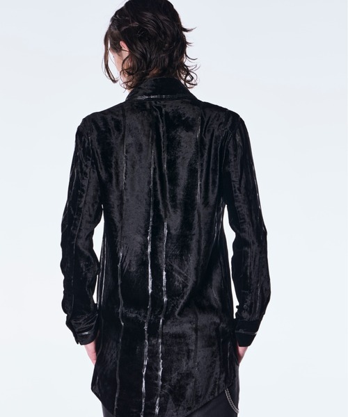 kiryuyrik（キリュウキリュウ）の「kiryuyrik/キリュウキリュウ/TOGE Velvet Shirt（シャツ/ブラウス・メンズ・ブラック/レッド・SMALL/MEDIUM/LARGE）」の7枚目の写真