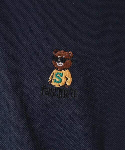 THE SHOP TK （ザ ショップ ティーケー ）の「クマ刺繍 半袖ポロシャツ 洗濯機OK（ポロシャツ・メンズ・ネイビー/オフホワイト・02/04/03）」の9枚目の写真