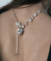 quip queint（クイップクエイント）の「【quip queint】gaea necklace/ガイア ネックレス シルバー 淡水パール（ネックレス）」