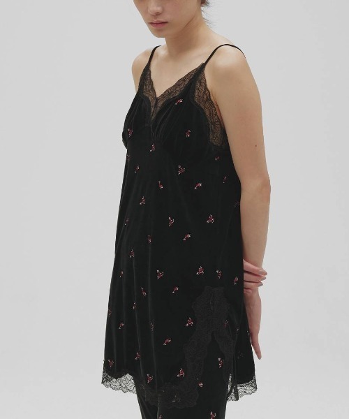 TODAYFUL Petit Flower Velour Tunic プチフラワーベロアチュニック