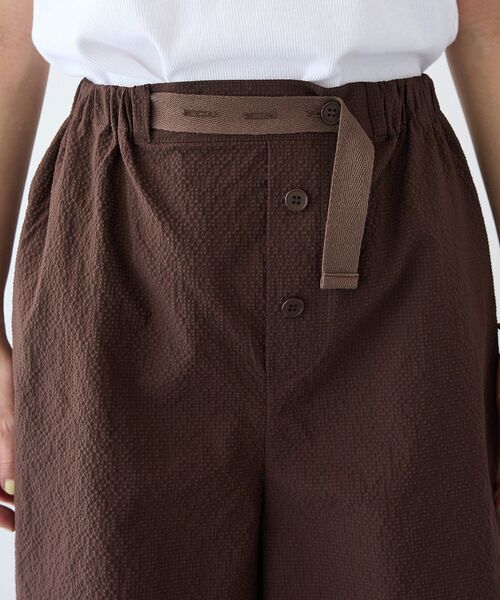 CRAFT STANDARD BOUTIQUE（クラフトスタンダードブティック）の「吸水速乾/UVカット シアサッカーショートパンツ（その他パンツ・レディース・ブラック/ブラウン・FREE）」の16枚目の写真