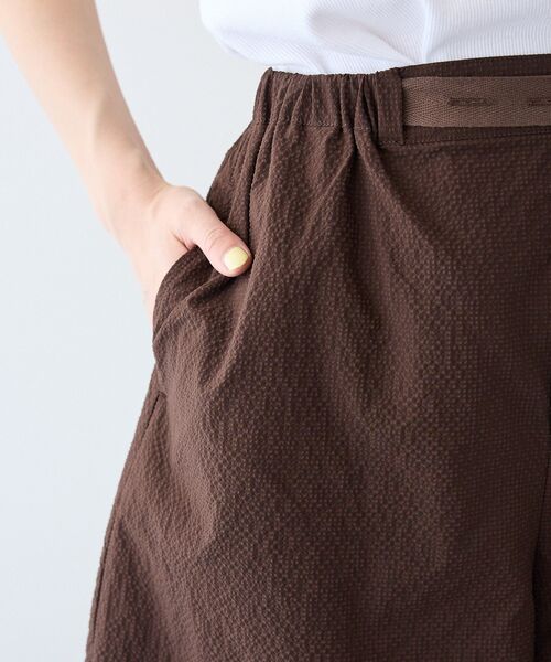 CRAFT STANDARD BOUTIQUE（クラフトスタンダードブティック）の「吸水速乾/UVカット シアサッカーショートパンツ（その他パンツ・レディース・ブラック/ブラウン・FREE）」の17枚目の写真