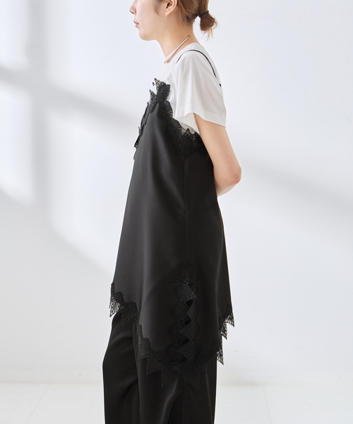 The Loom(ザ ルーム)の「The Loom/ザ ルーム LACE CAMISOLE TOP キャミソール(キャミソール・レディース・ベージュ/ブラック・SMALL)」の19枚目の写真