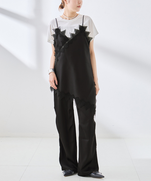 The Loom(ザ ルーム)の「The Loom/ザ ルーム LACE CAMISOLE TOP キャミソール(キャミソール・レディース・ベージュ/ブラック・SMALL)」の20枚目の写真