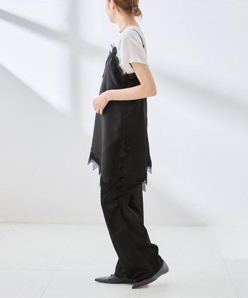 The Loom(ザ ルーム)の「The Loom/ザ ルーム LACE CAMISOLE TOP キャミソール(キャミソール・レディース・ベージュ/ブラック・SMALL)」の21枚目の写真