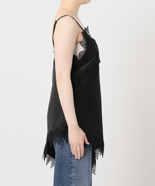 The Loom(ザ ルーム)の「The Loom/ザ ルーム LACE CAMISOLE TOP キャミソール(キャミソール・レディース・ベージュ/ブラック・SMALL)」の7枚目の写真