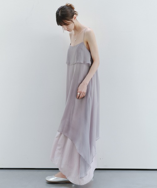 tageechita(タジチタ)の「【tageechita】レイヤードキャミワンピース(ワンピース・レディース・ライラック・M/S/L)」の17枚目の写真